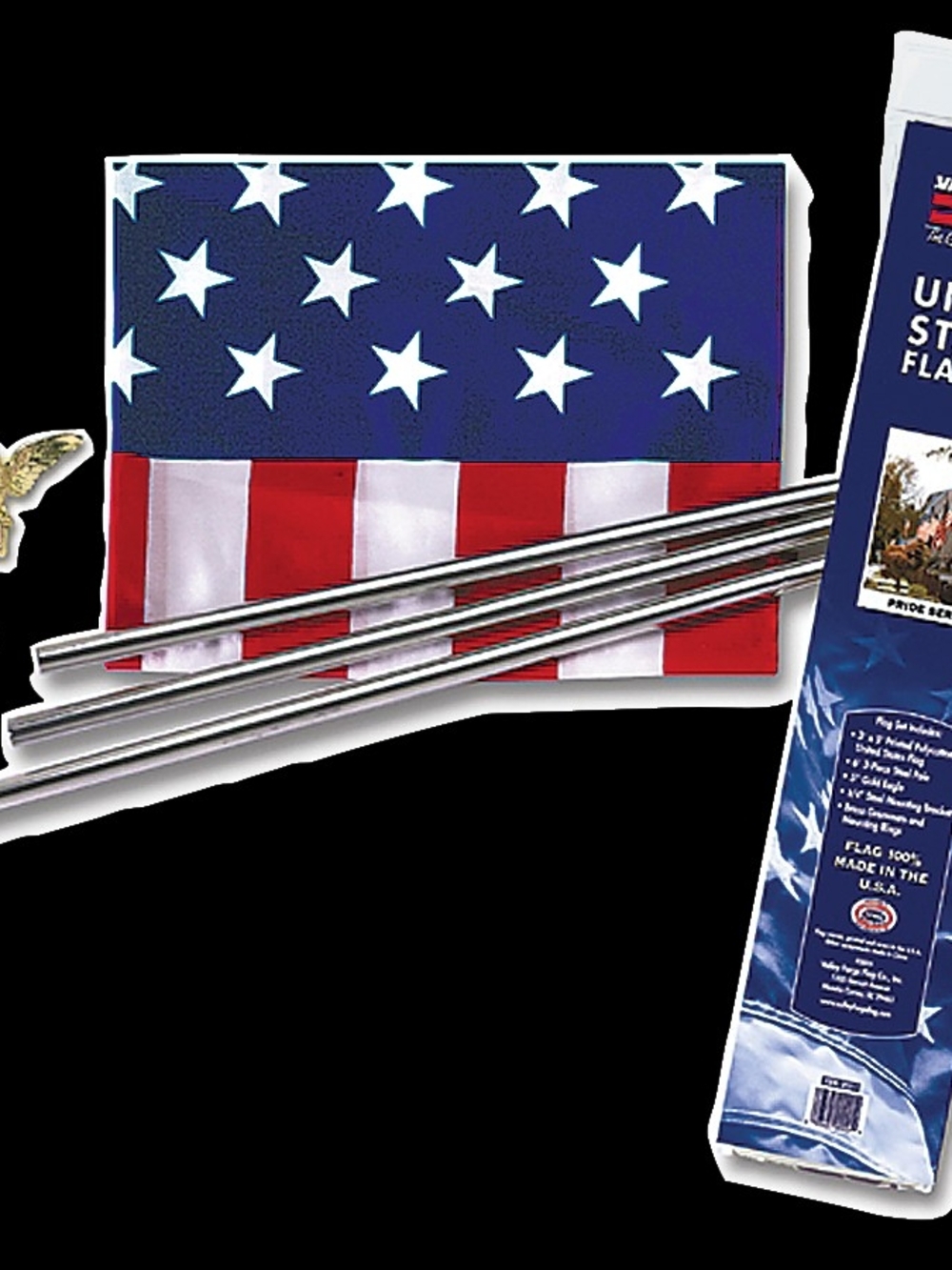 Valley Forge United States Flag Set - Navy with Red & White